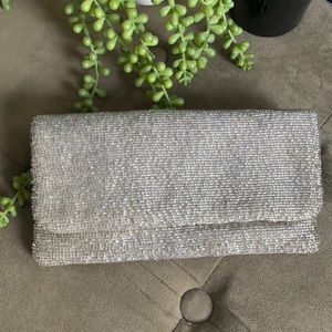 Never used gold beaded clutch by Moyna